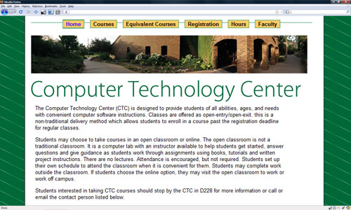 Computer Technology Center screen capture